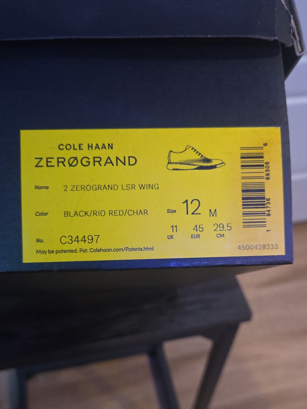 Cole Haan Black / Rio Red / Charcoal Zerogrand Sneaker